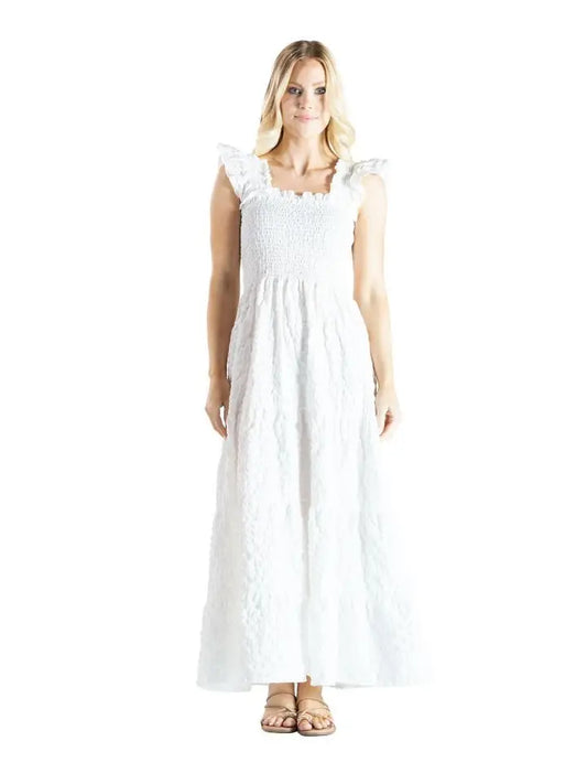 SIMPLY SOUTHERN - White Maxi Dress