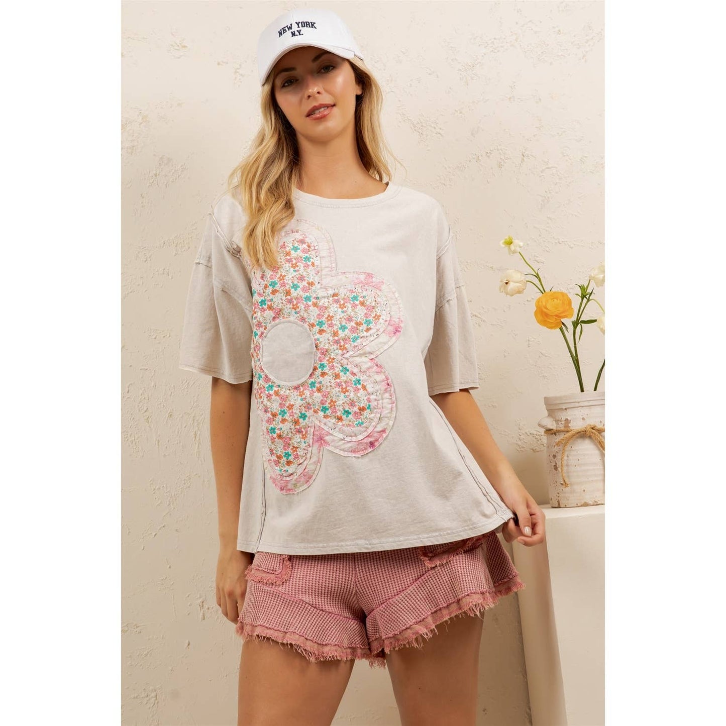 Sage & Fig - DAISY PATCH OVERSIZED TEE