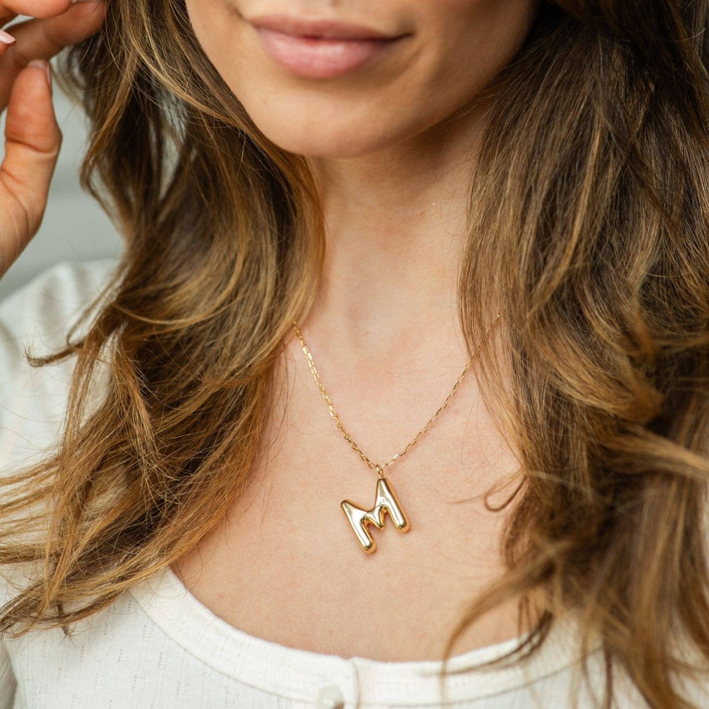 Splendid Iris - Large Balloon Initial Pendant - Assorted - 926 West