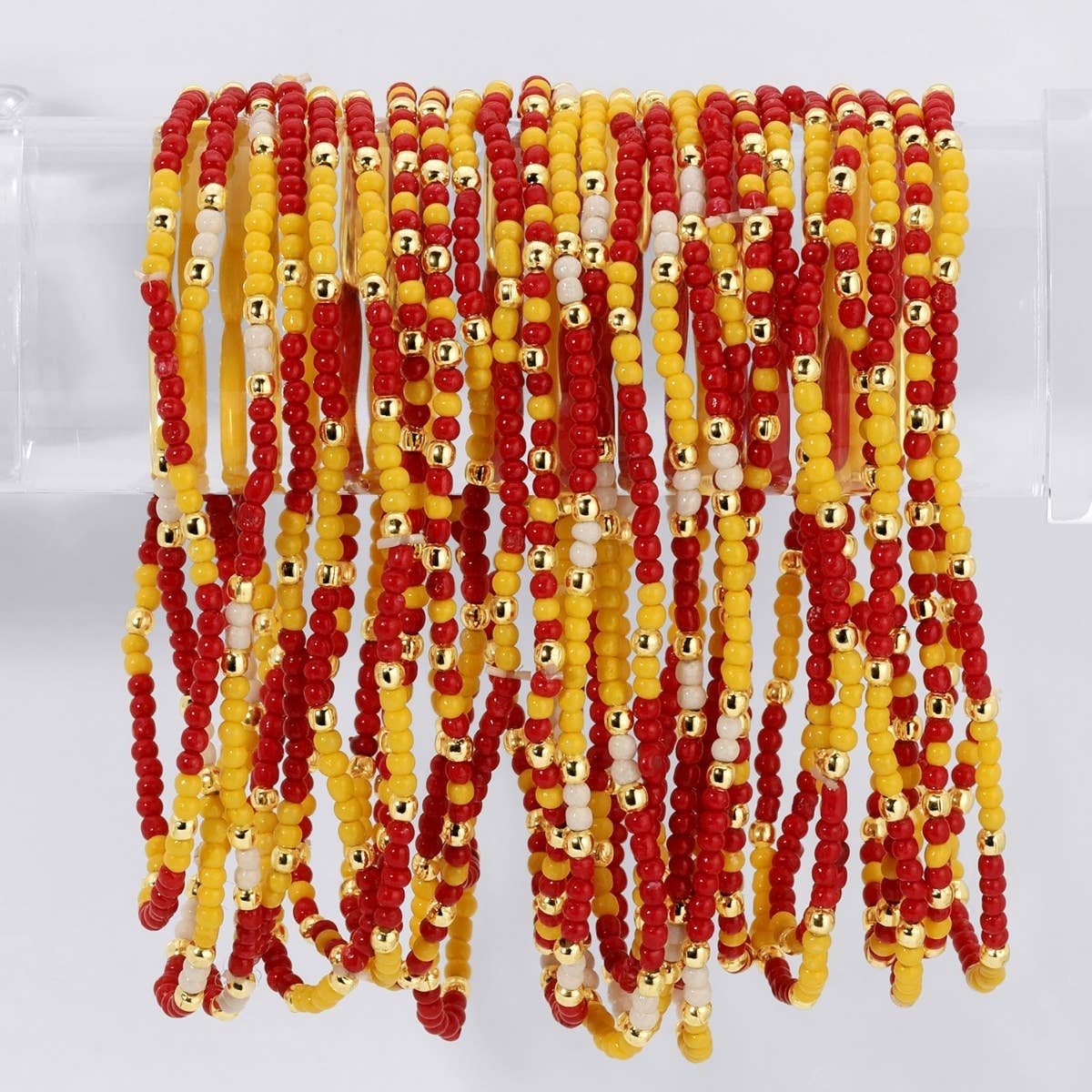VR -Stretch Seed Bead GAME DAY Bracelets B14 - 926 West