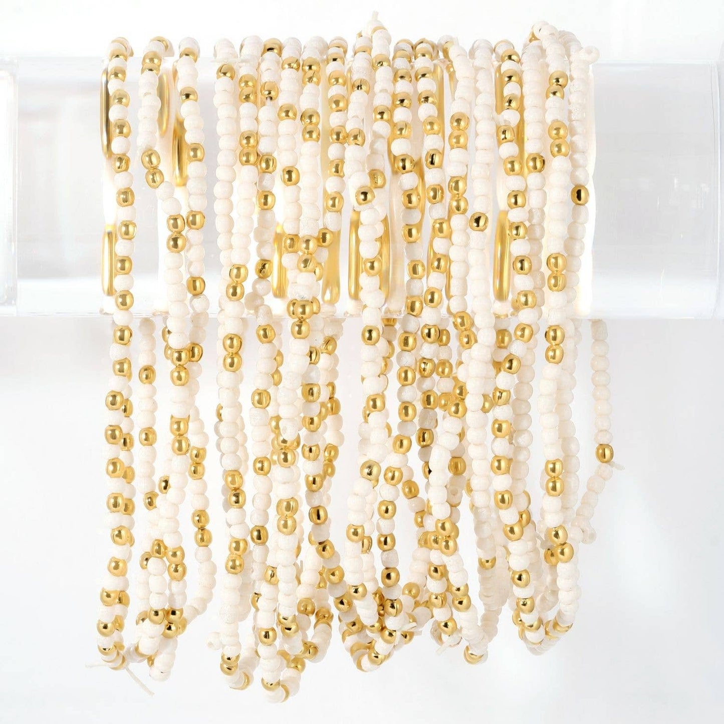 Splendid Iris - Stretch Seed Bead Solid Game Day Bracelets - 926 West