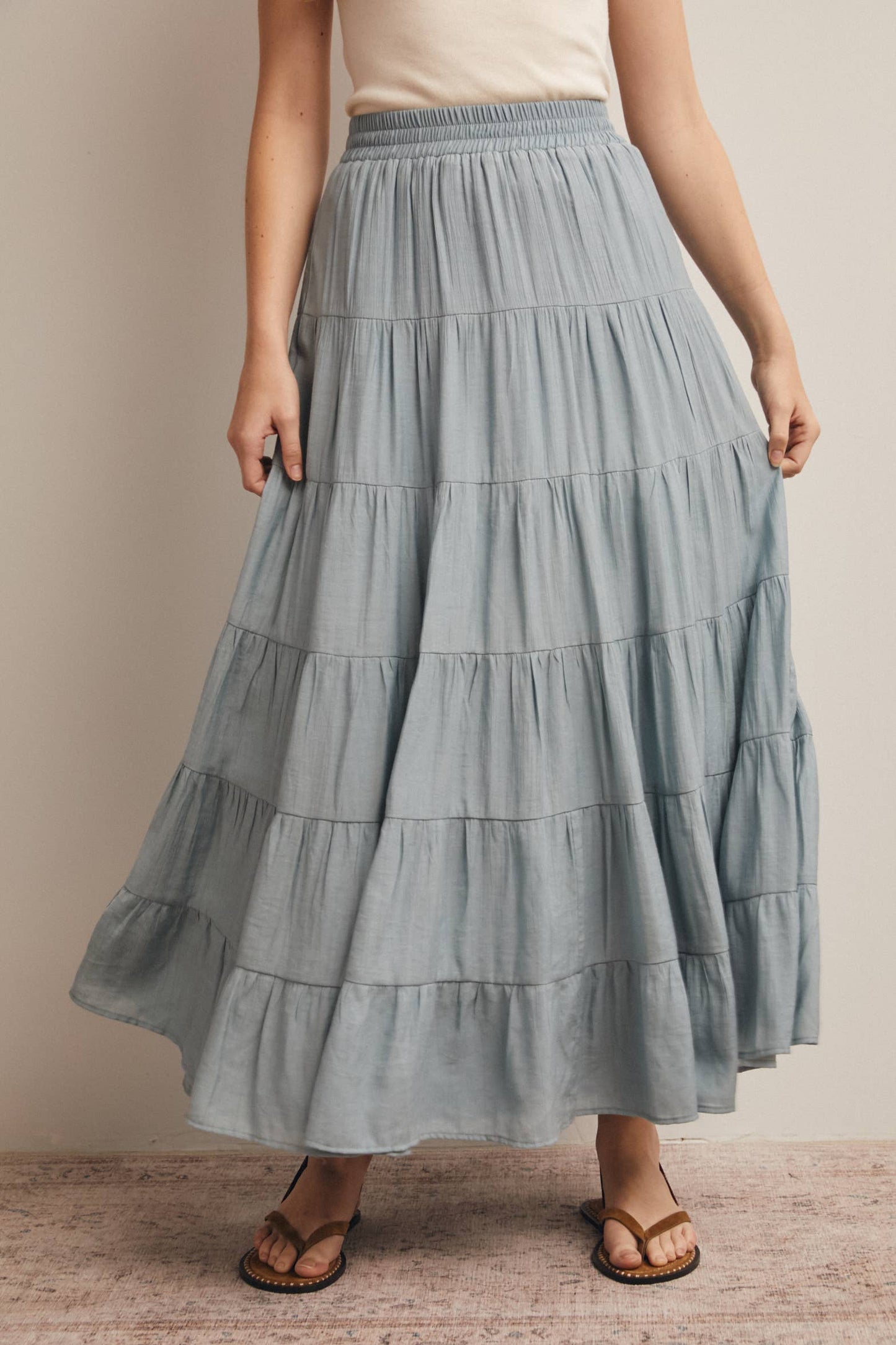 Tiered Maxi Skirt FSK0015