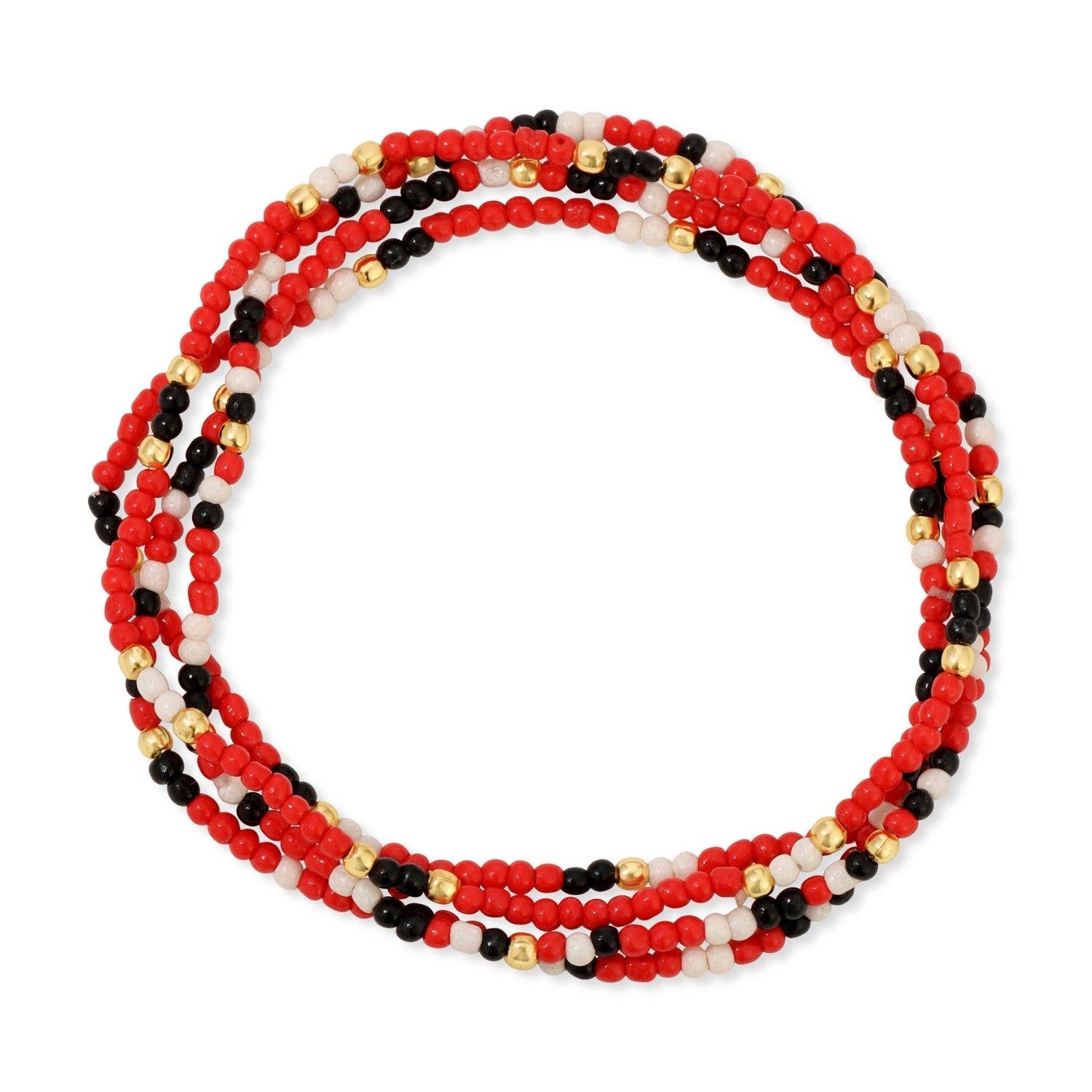 VR -Stretch Seed Bead GAME DAY Bracelets B14 - 926 West