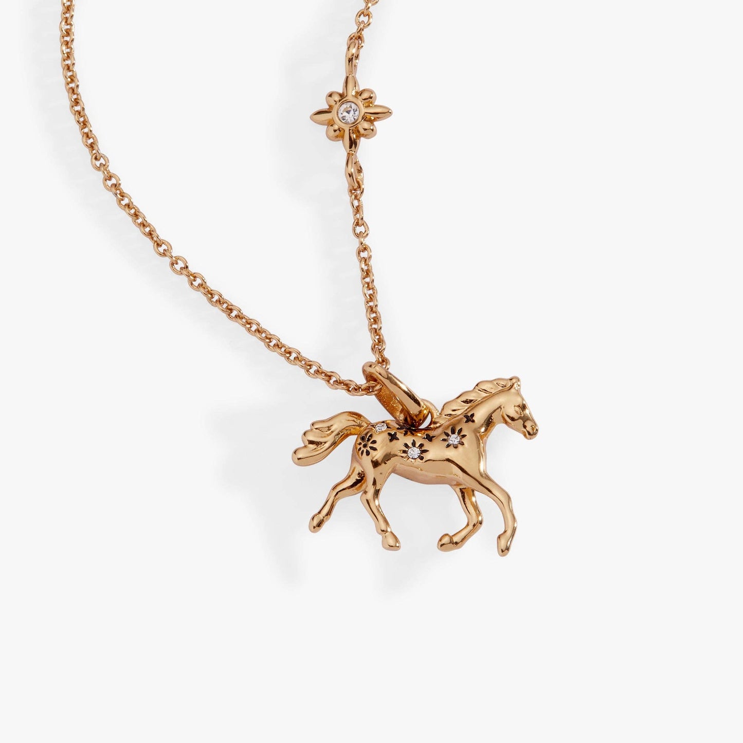 ALEX + ANI - Horse Pendant Necklace