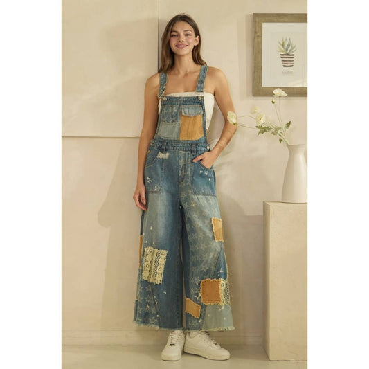 OLI & HALI - MULTI PATCH DENIM OVERALLS - 926 West