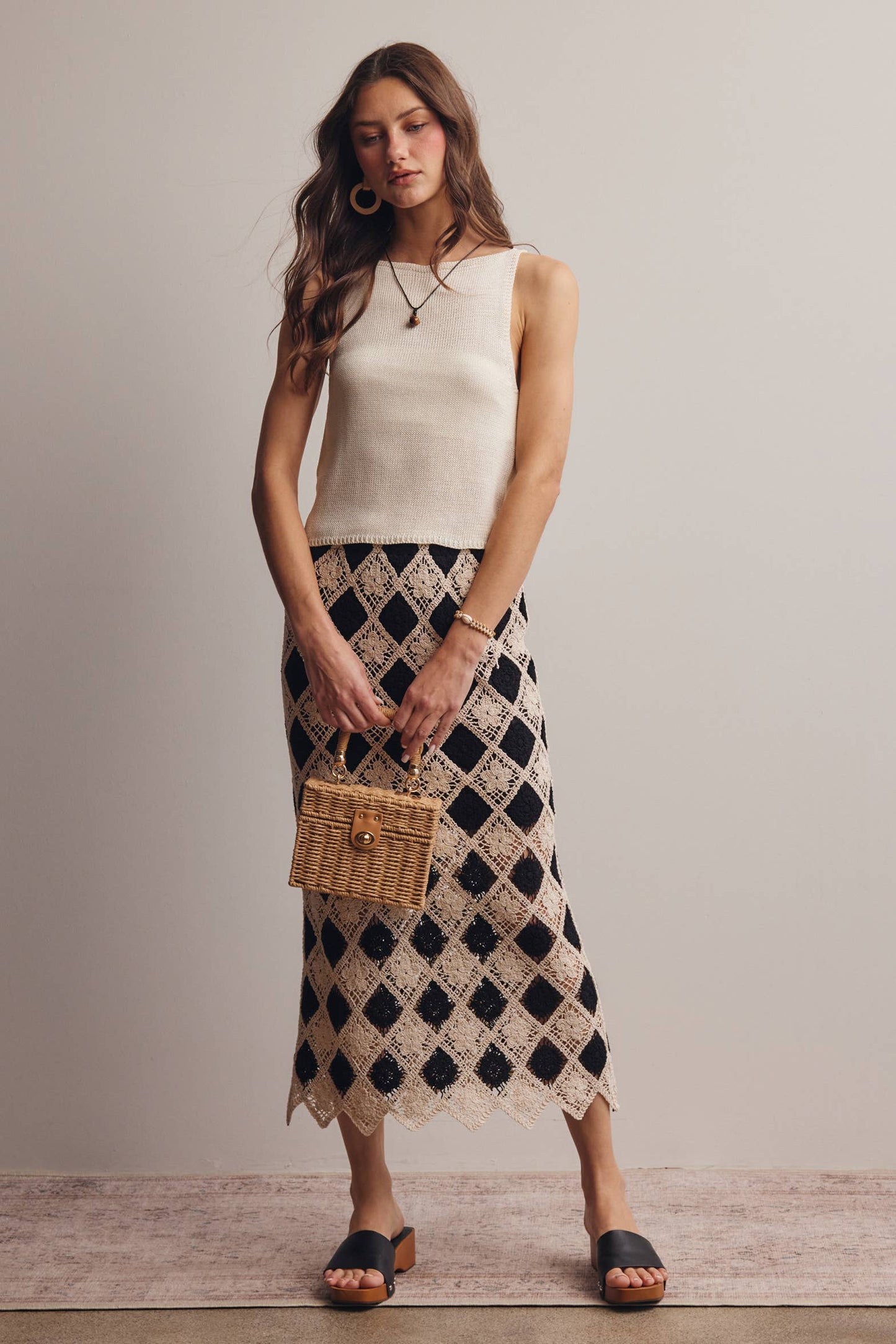 Forte Sleeveless Cotton Knit Tank Top - 926 West