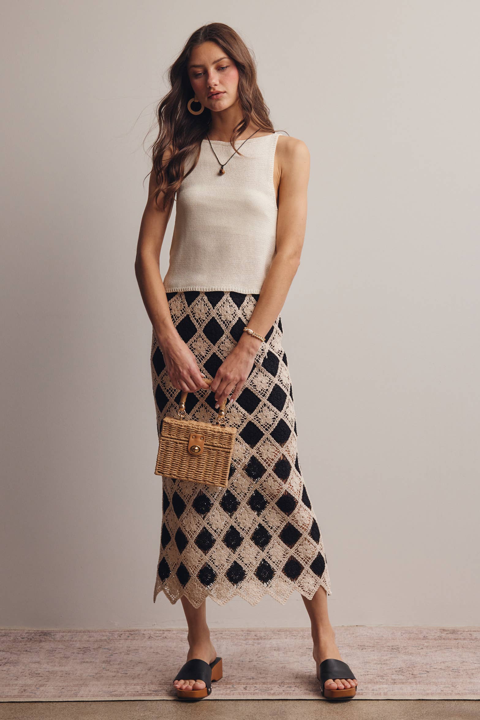 Forte Sleeveless Cotton Knit Tank Top - 926 West