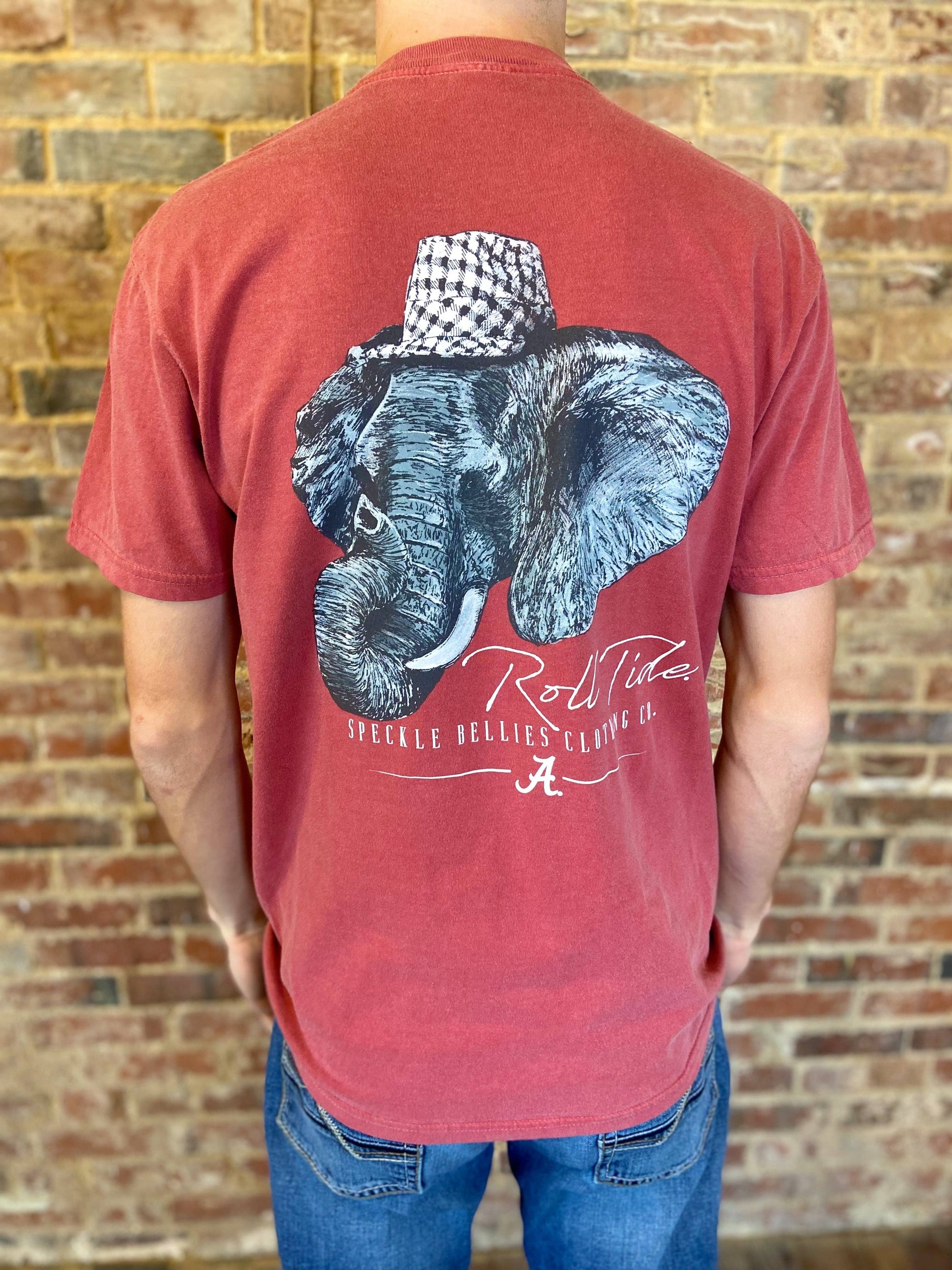 Roll Tide Houndstooth Elephant Tee 926 WEST