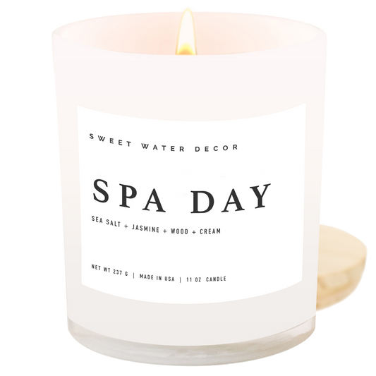 Spa Day 11 oz Soy Candle - Home Decor & Gifts Sweet Water Decor