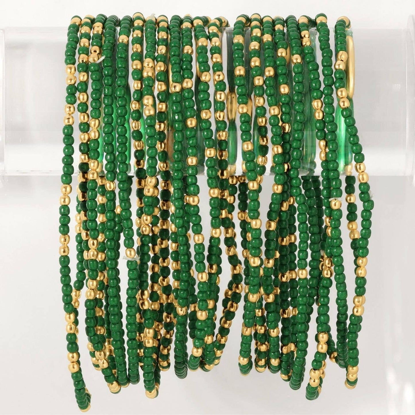 Splendid Iris - Stretch Seed Bead Solid Game Day Bracelets - 926 West