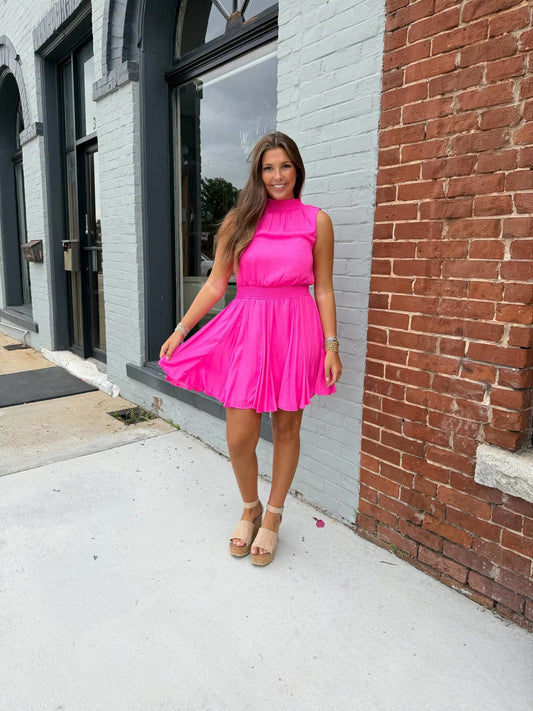 Glam Hot Pink Dress