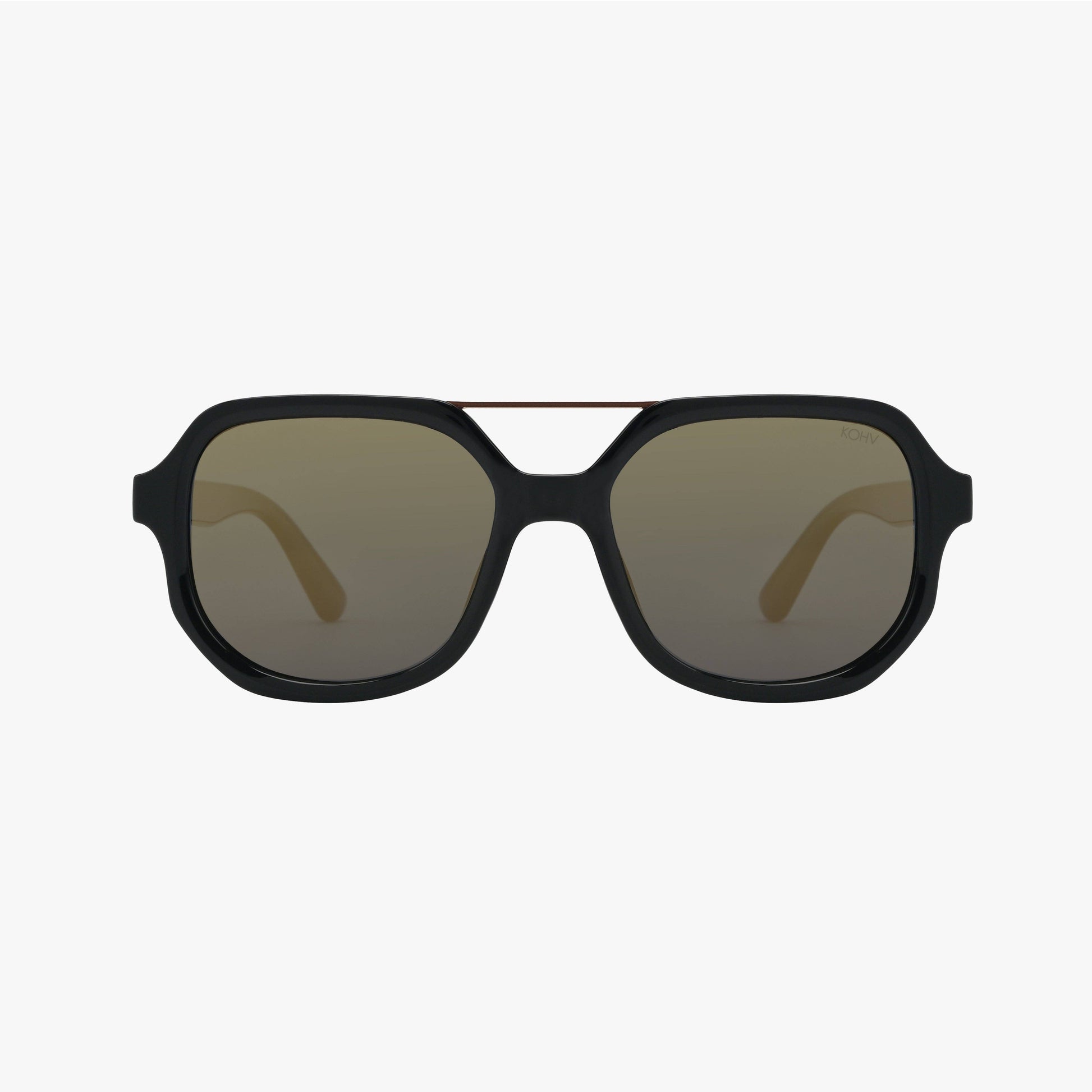 Kohv-LUNA BRONZE Polarized Square Designer Fashion Sunglasses - 926 West
