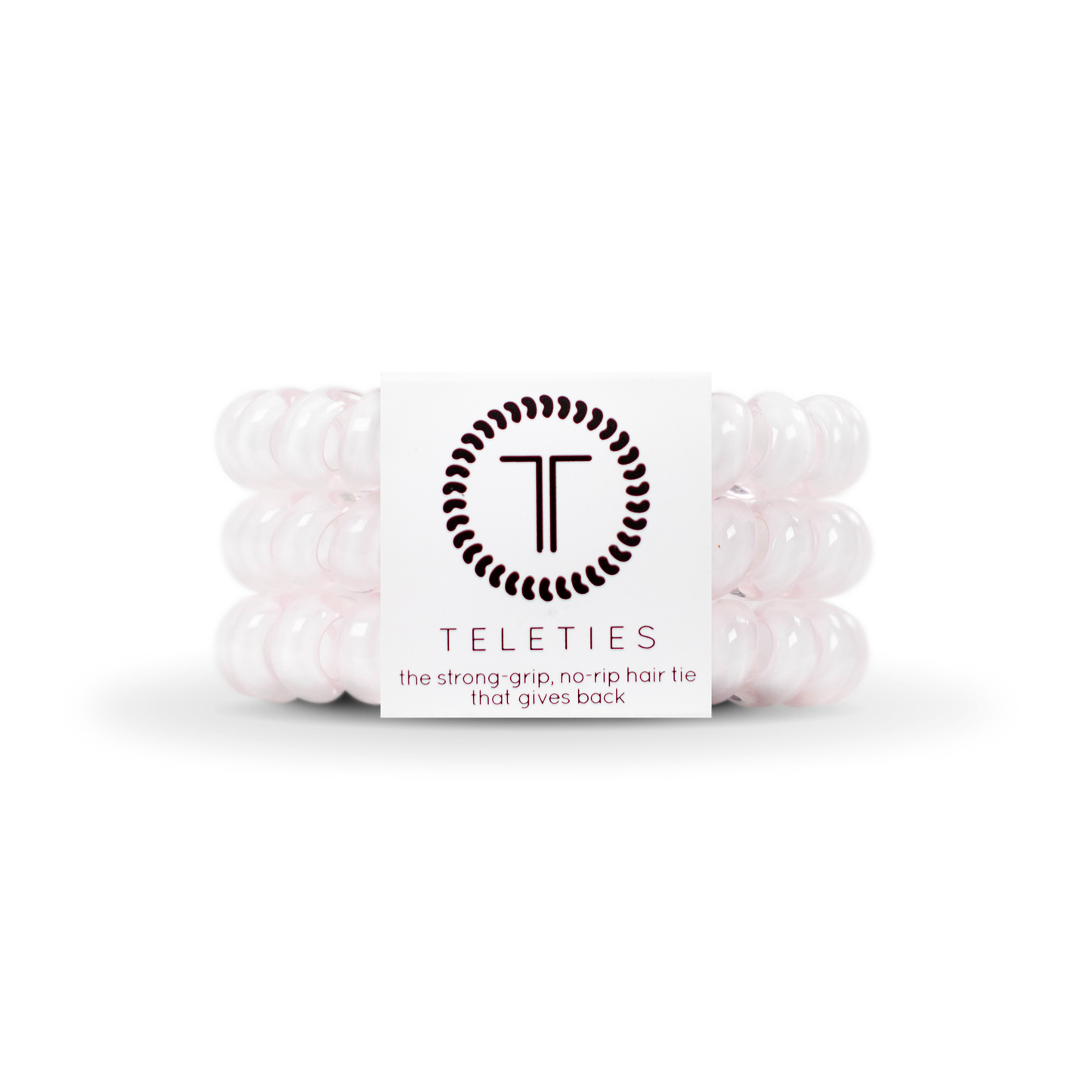 Spiral Hair Coils | Large | Rose Water Pink Hair Ties - 926 West