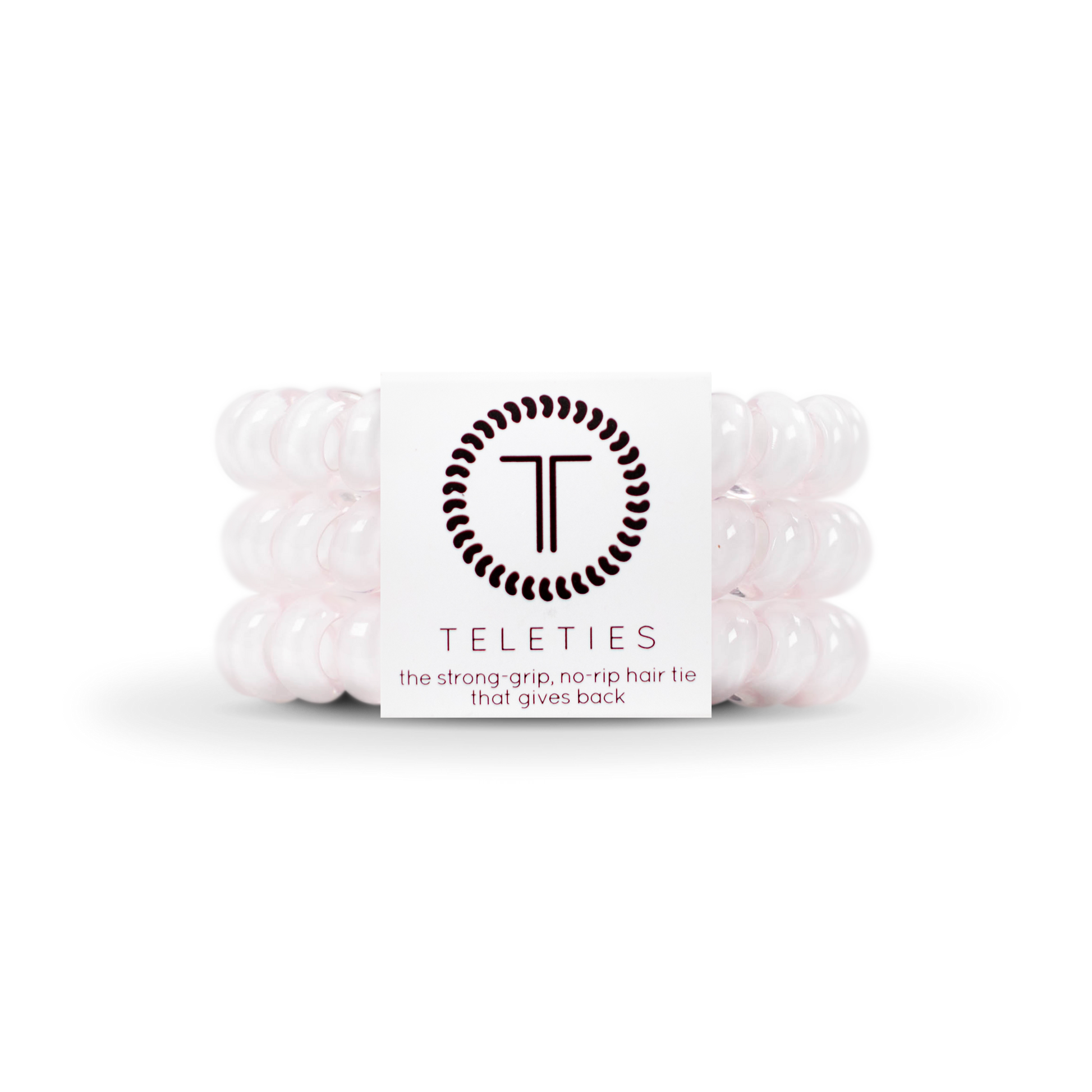 Spiral Hair Coils | Large | Rose Water Pink Hair Ties - 926 West