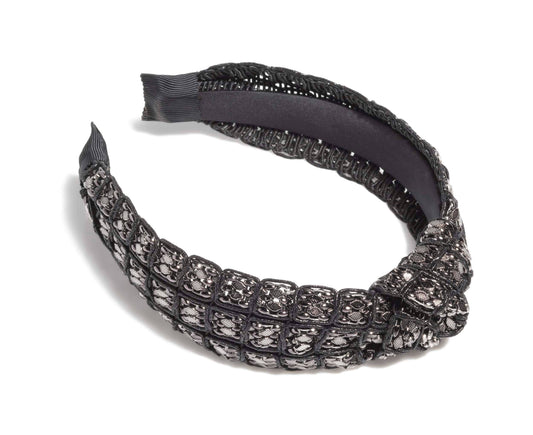 MESH BEAD KNOTTED HEADBAND