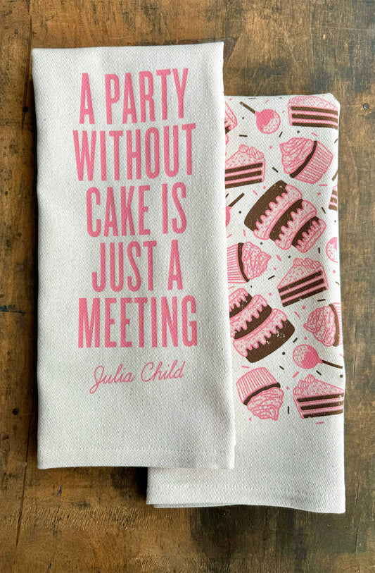 **NEW** A Party Without Cake Is Just... Kitchen Towel SOUTHERN FRIED DESIGN BARN