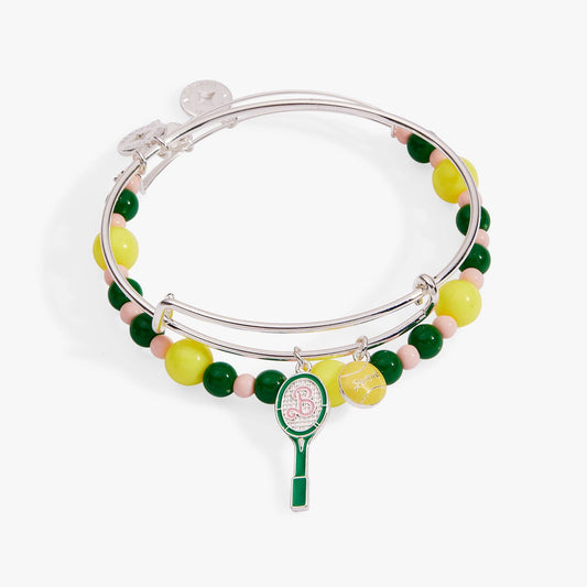 ALEX + ANI - Barbie™ Tennis Bangle, Set of 2
