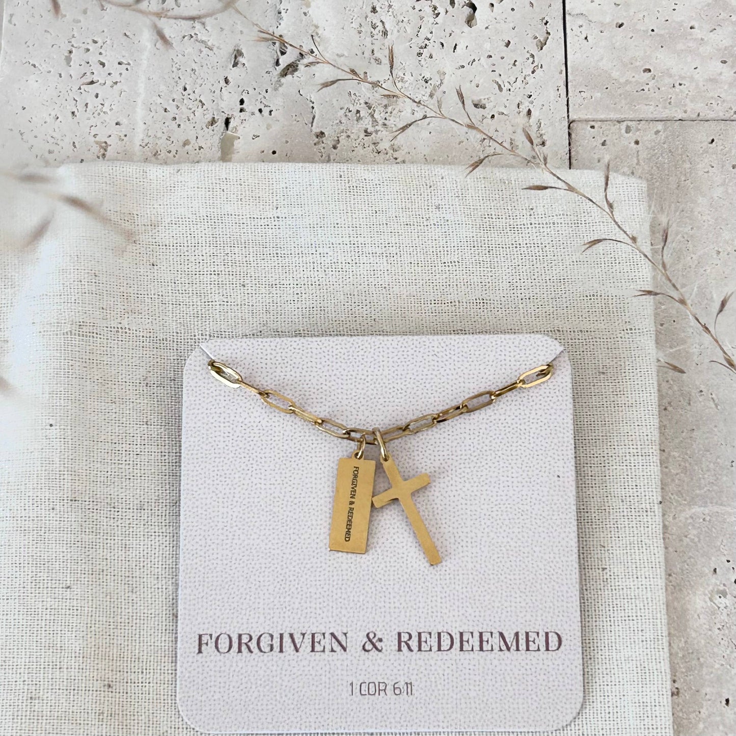 Christian Necklace Jewelry Bible verse 14k gold plated