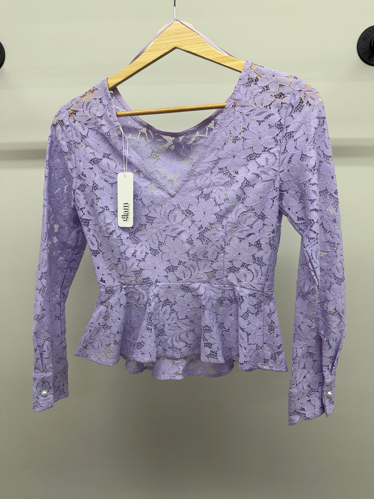 Glam Purple Lace Top - FINAL SALE