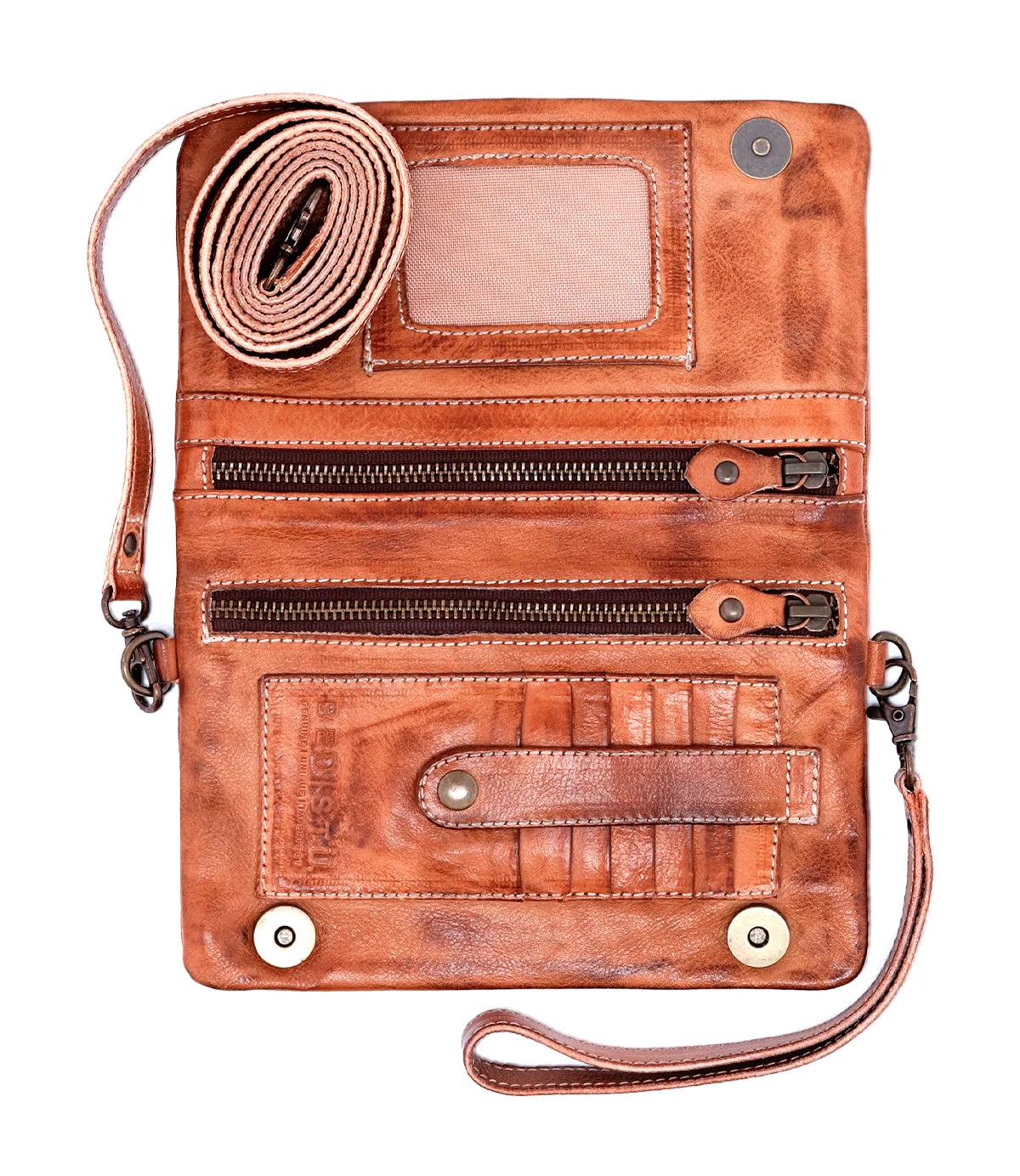BED STU Cadence Tan Rustic Leather Bag