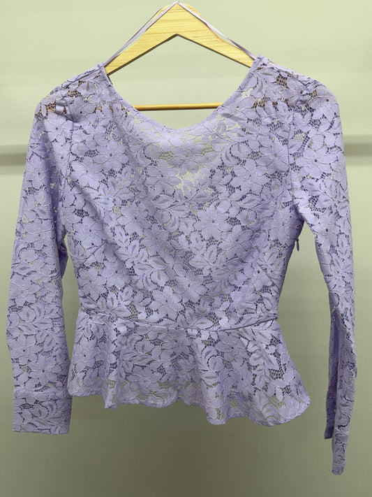 Glam Purple Lace Top - FINAL SALE