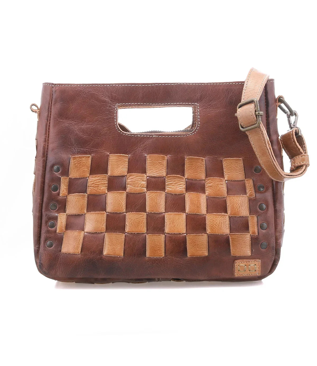 BEDSTU Keiki Teak Oat Rustic Leather Bag