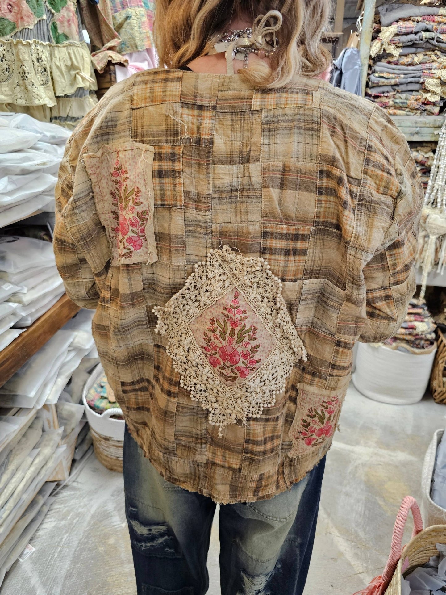 A Rare Bird Honey Beige Flower Jacket - 926 West