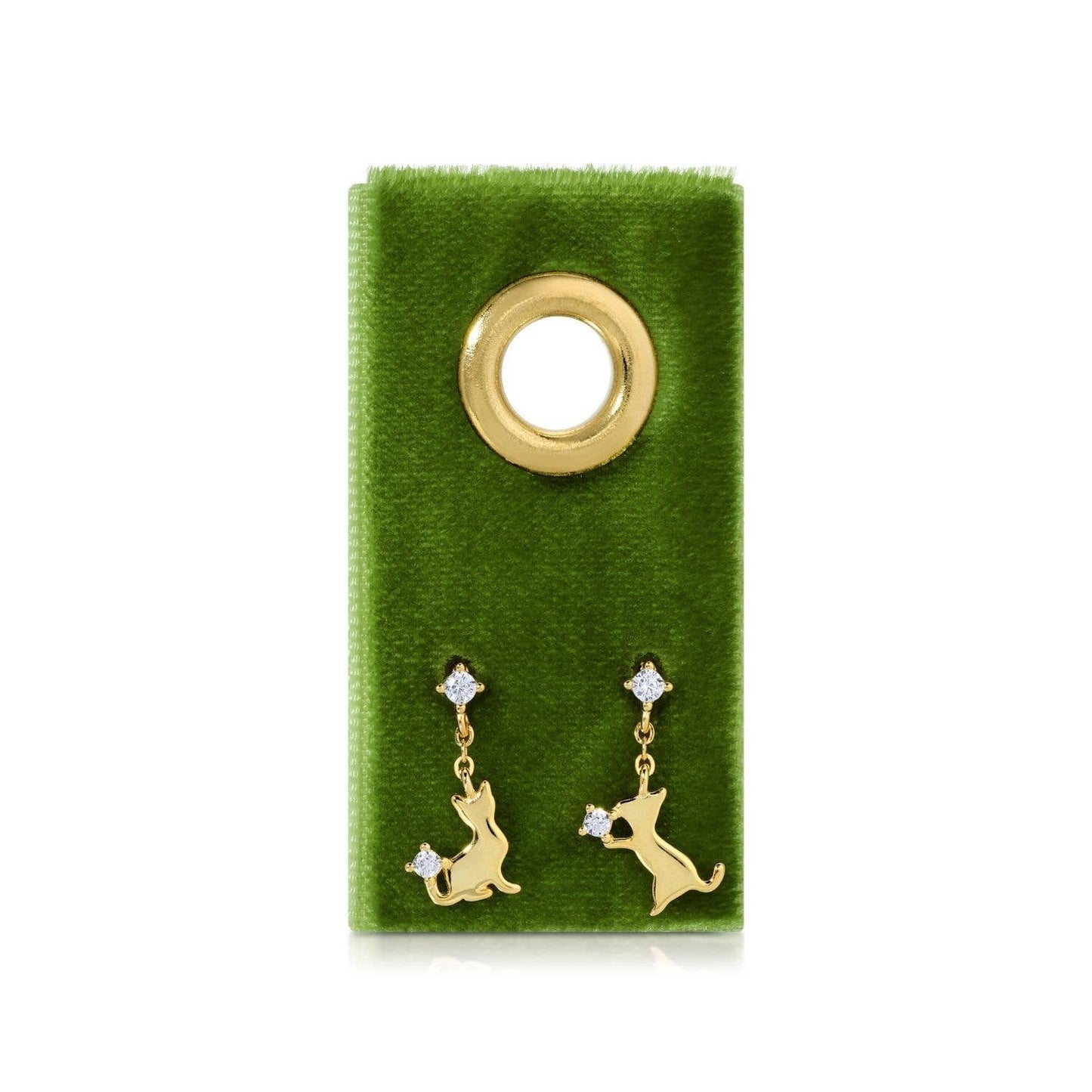 SPLENDID IRIS - Playful Cat Studs on Velvet - 926 West