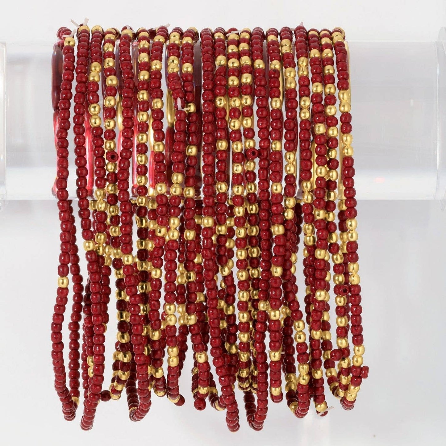Splendid Iris - Stretch Seed Bead Solid Game Day Bracelets - 926 West
