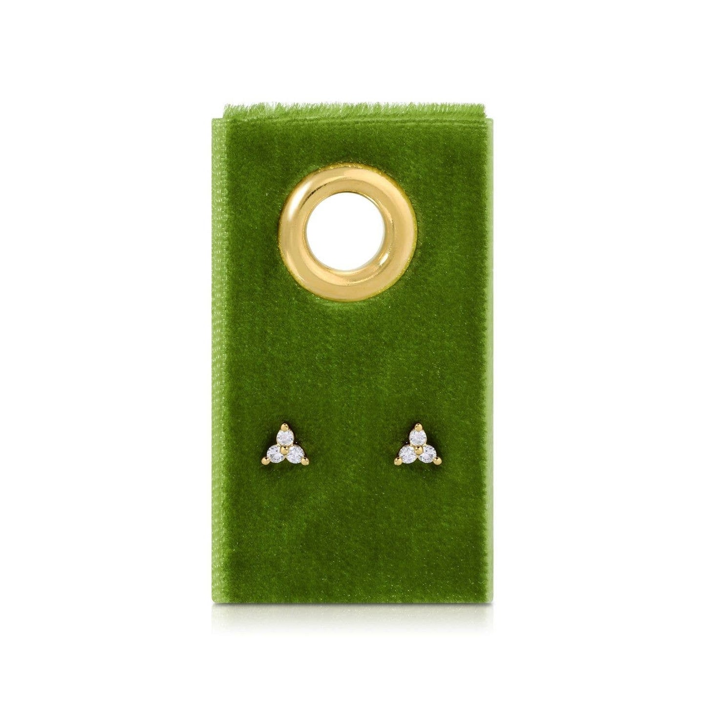 SPLENDID IRIS - Triple Cluster Studs on Velvet Tag - 926 West
