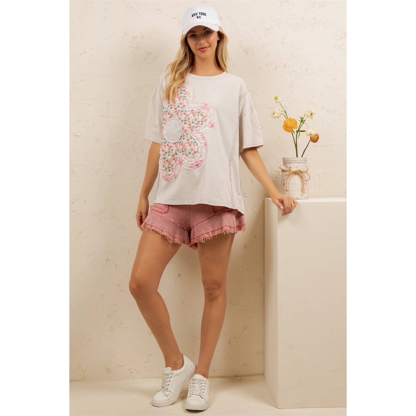 Sage & Fig - DAISY PATCH OVERSIZED TEE