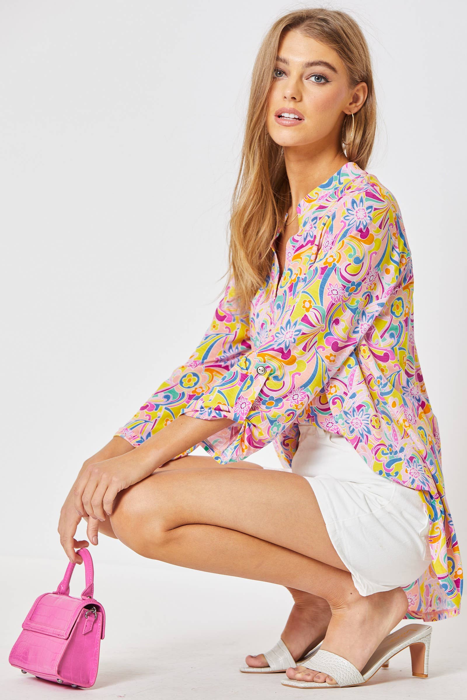 3/4 Sleeve LIZZY Wrinkle Free Top Dear Scarlett