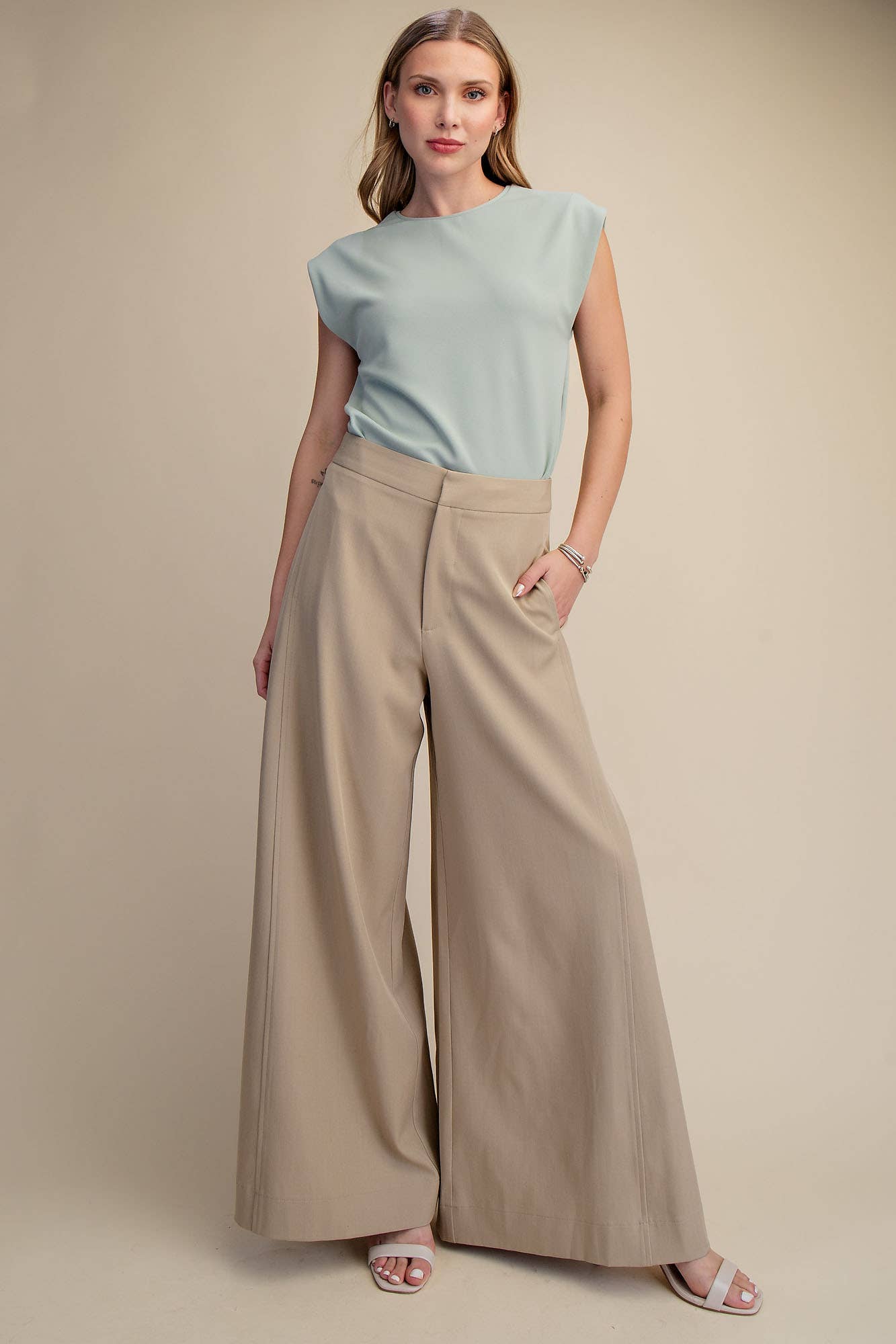 GLAM - Palazzo Wide Leg Pants