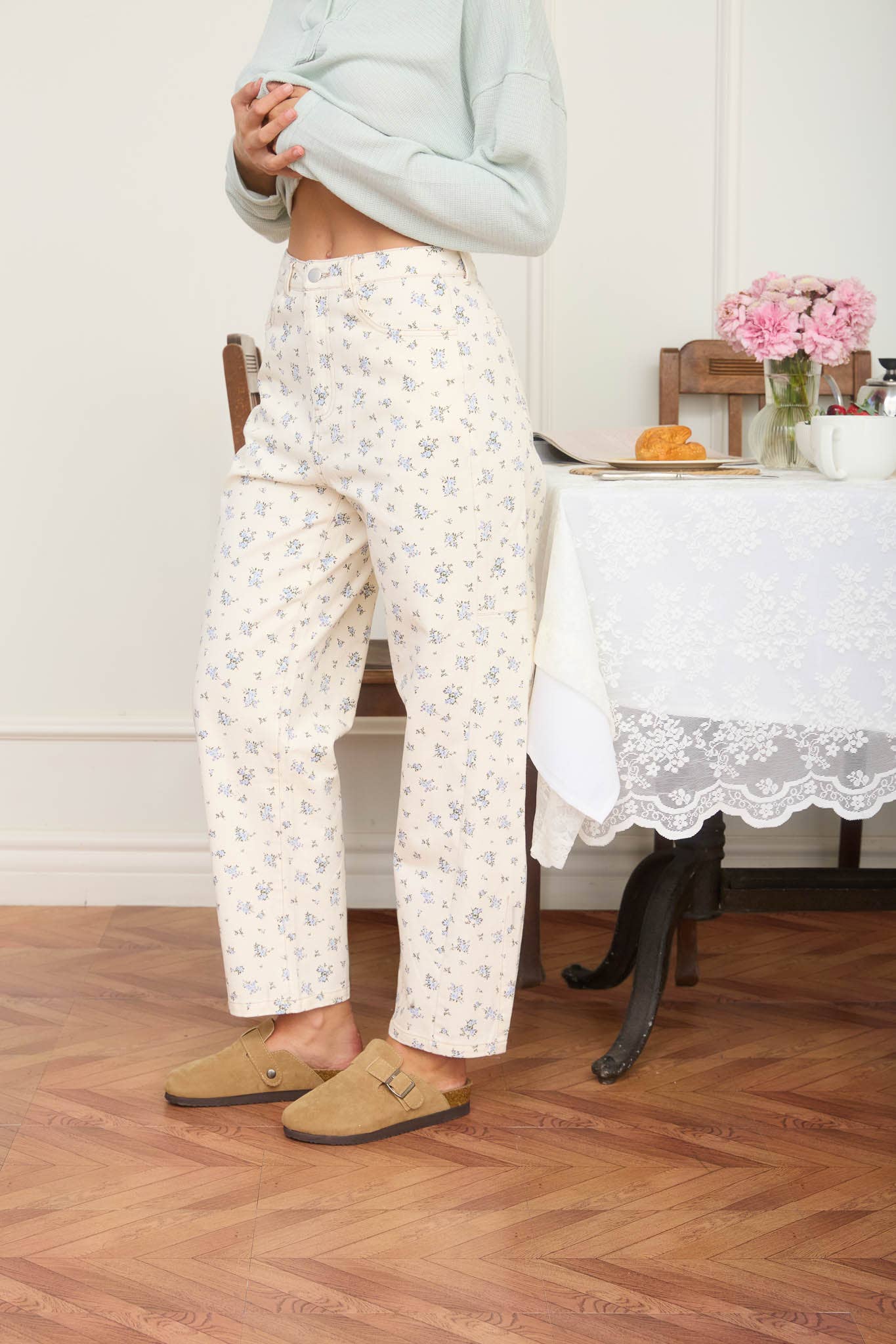 BLU PEPPER - FLORAL DENIM PATTERN JEANS - 926 West