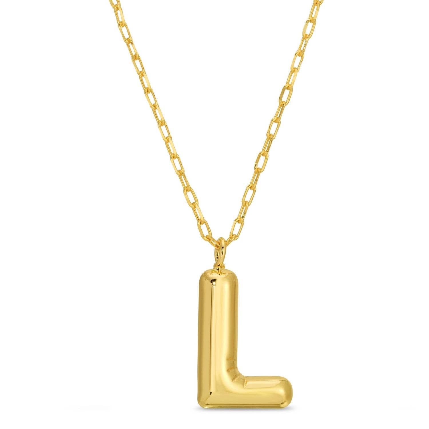 Splendid Iris - Large Balloon Initial Pendant - Assorted - 926 West