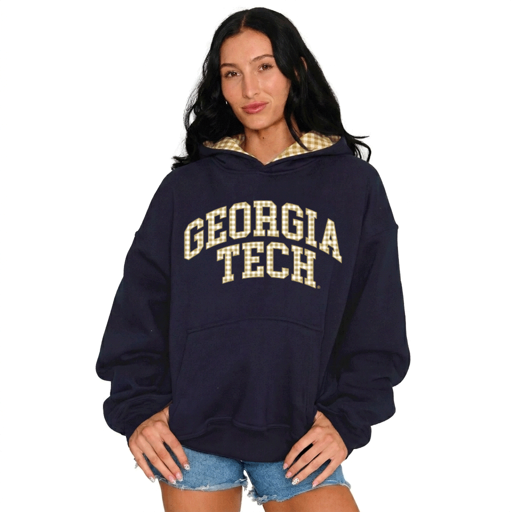 Georgia Tech Gingham Hoodie