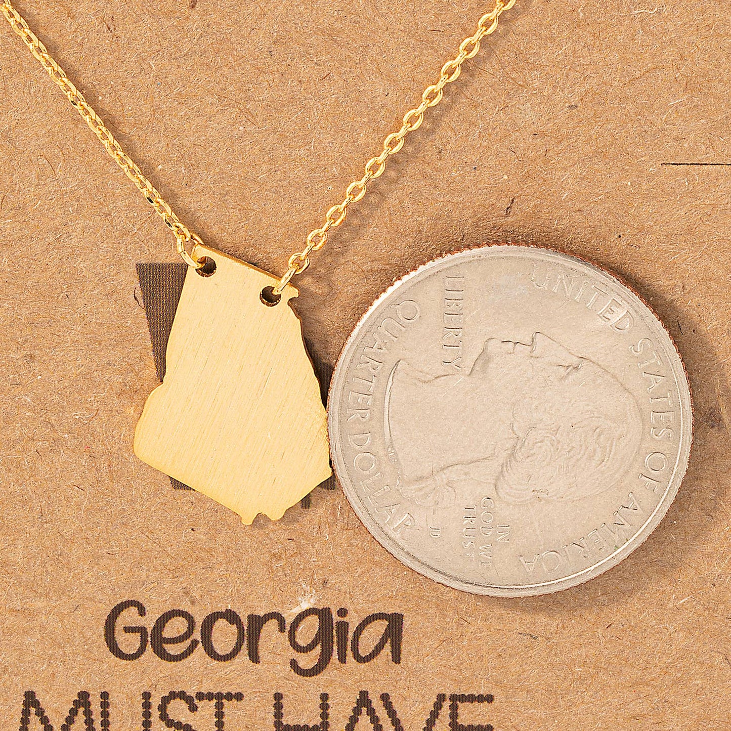 Georgia State Pendant Necklace 926 WEST