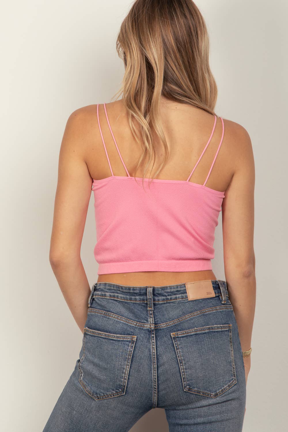 VERY J - Soft Stretchy Double Strap Slim Fit Tank Top - 926 West