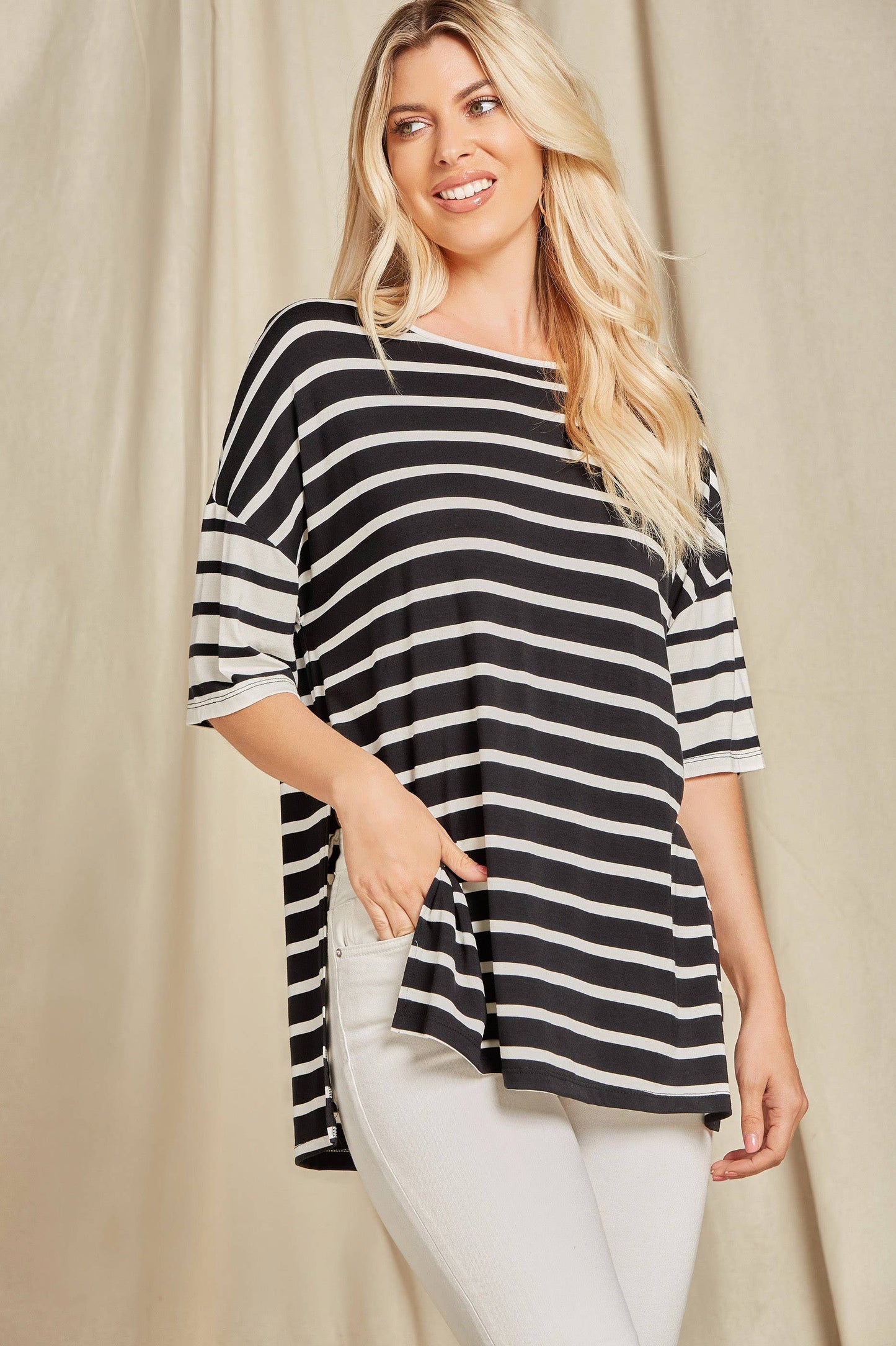 Beeson River - Stripe T Shirt Top