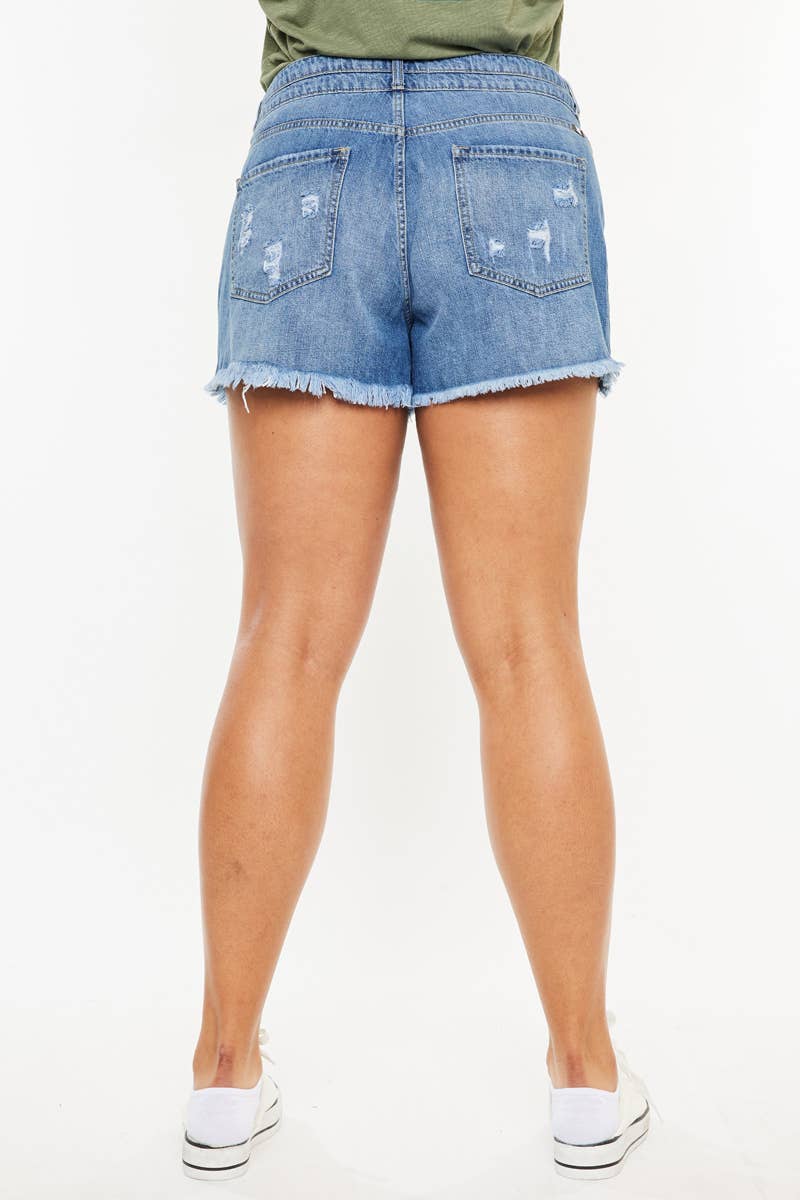 KanCan Plus Size Mom Shorts 926 WEST