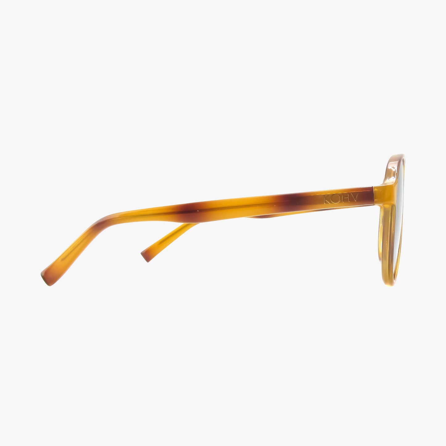 Kohv- KNOX HONEY TORTOISE Polarized Fashion Aviator Sunglasses - 926 West