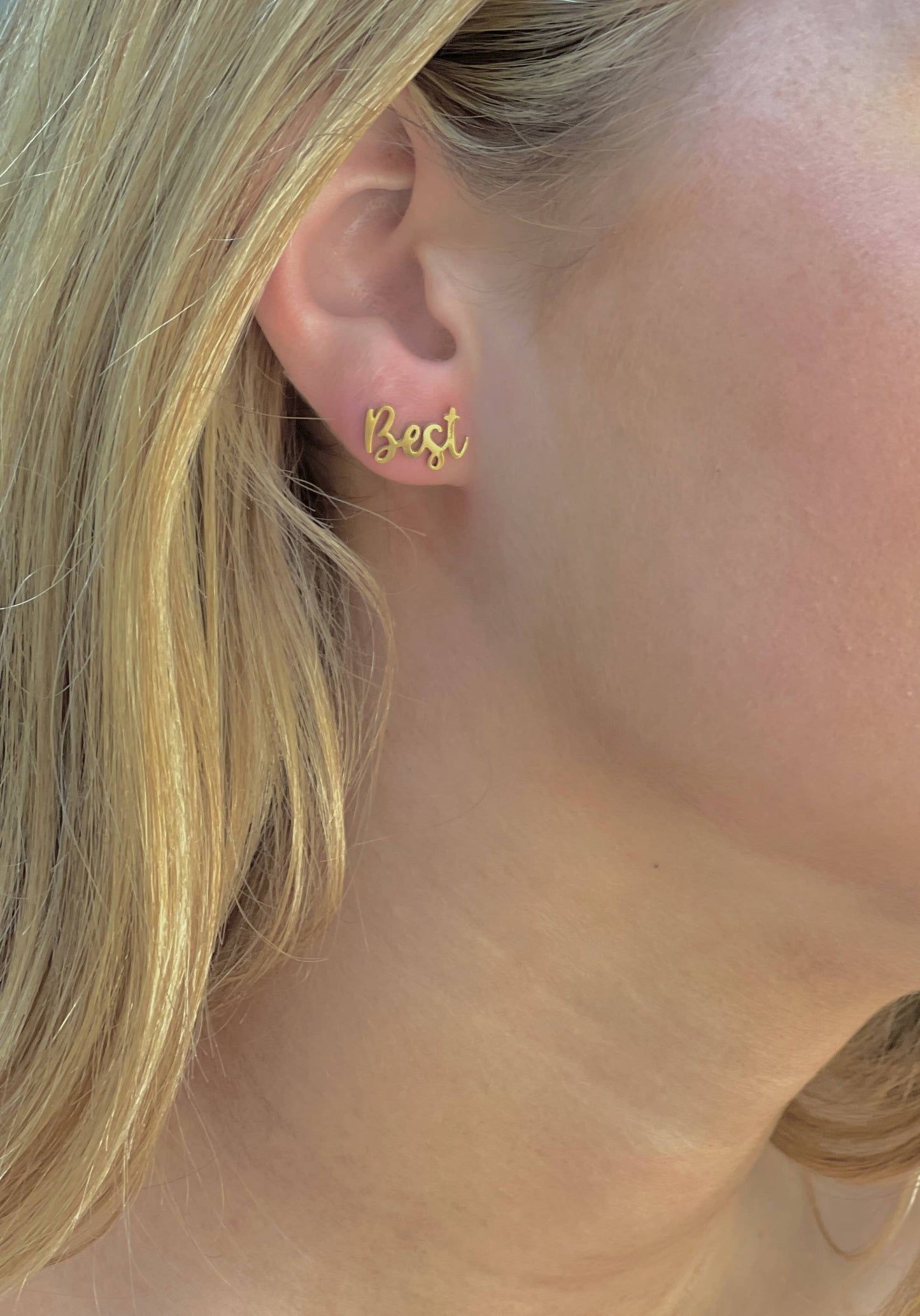 Mother's Day Gift! "Best Mom" Gold StuEarrings, Gift for Mom Steele Sloan Designs
