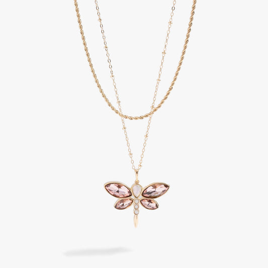 Alex & Ani Crystal Dragonfly Double Layer Necklace - 926 West