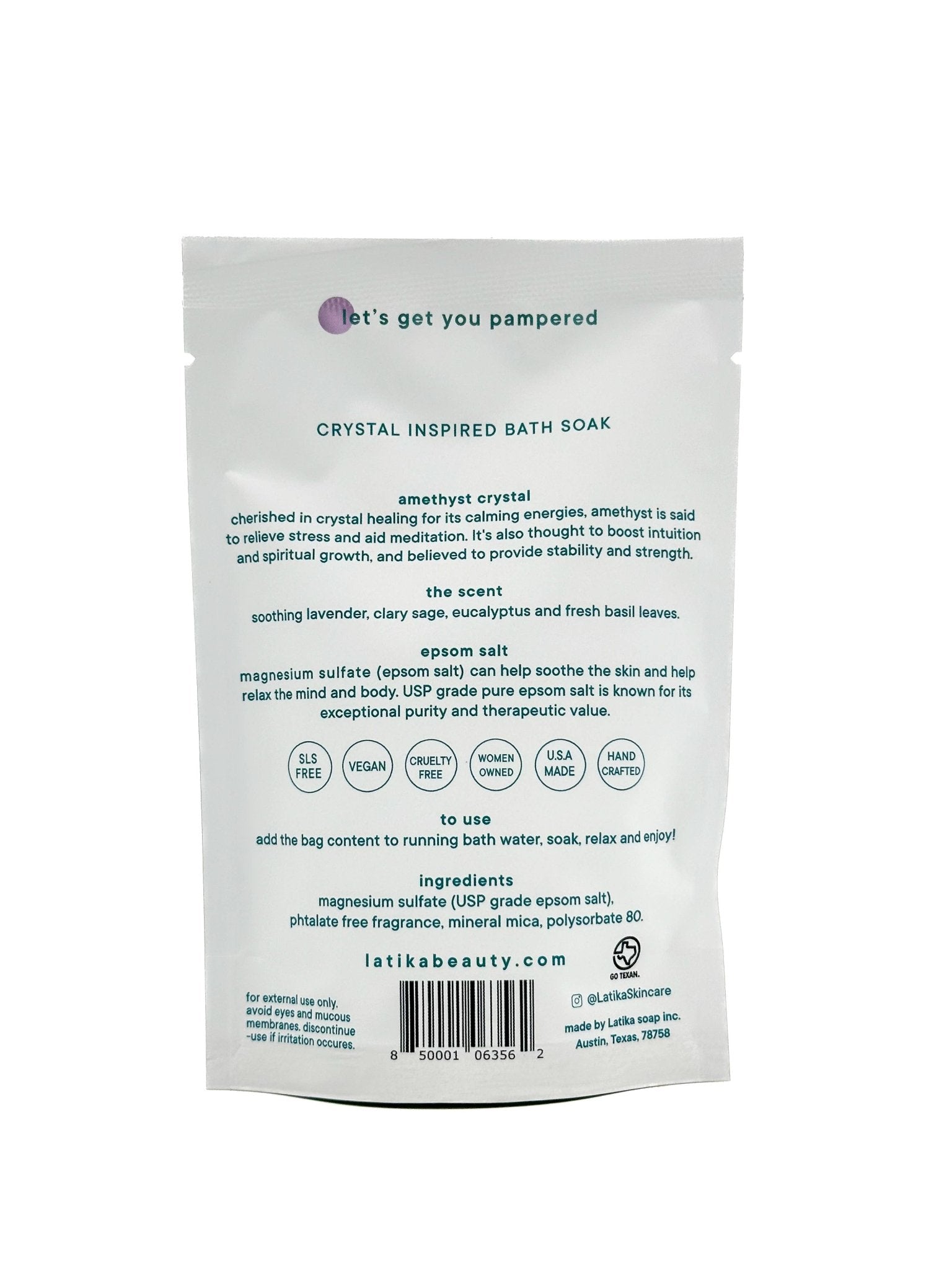 Amethyst Soak - Geode Crystal Inspired Bath salt 🔮 - 926 West