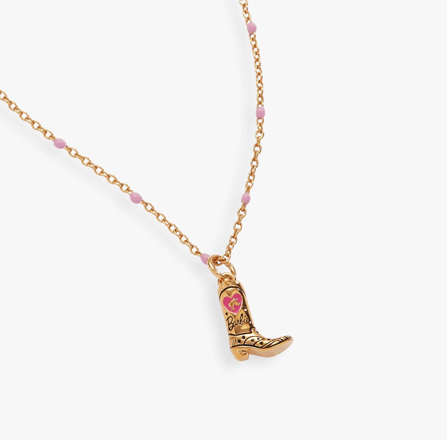 ALEX + ANI - Barbie™ Cowboy Boot Pendant Necklace