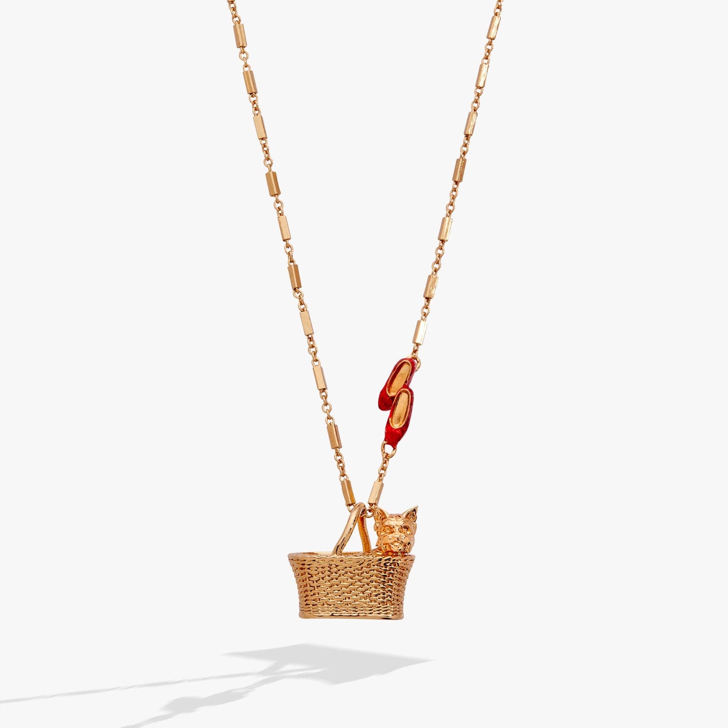 ALEX + ANI - The Wizard of Oz™ Dorothy & Toto Basket Pendant