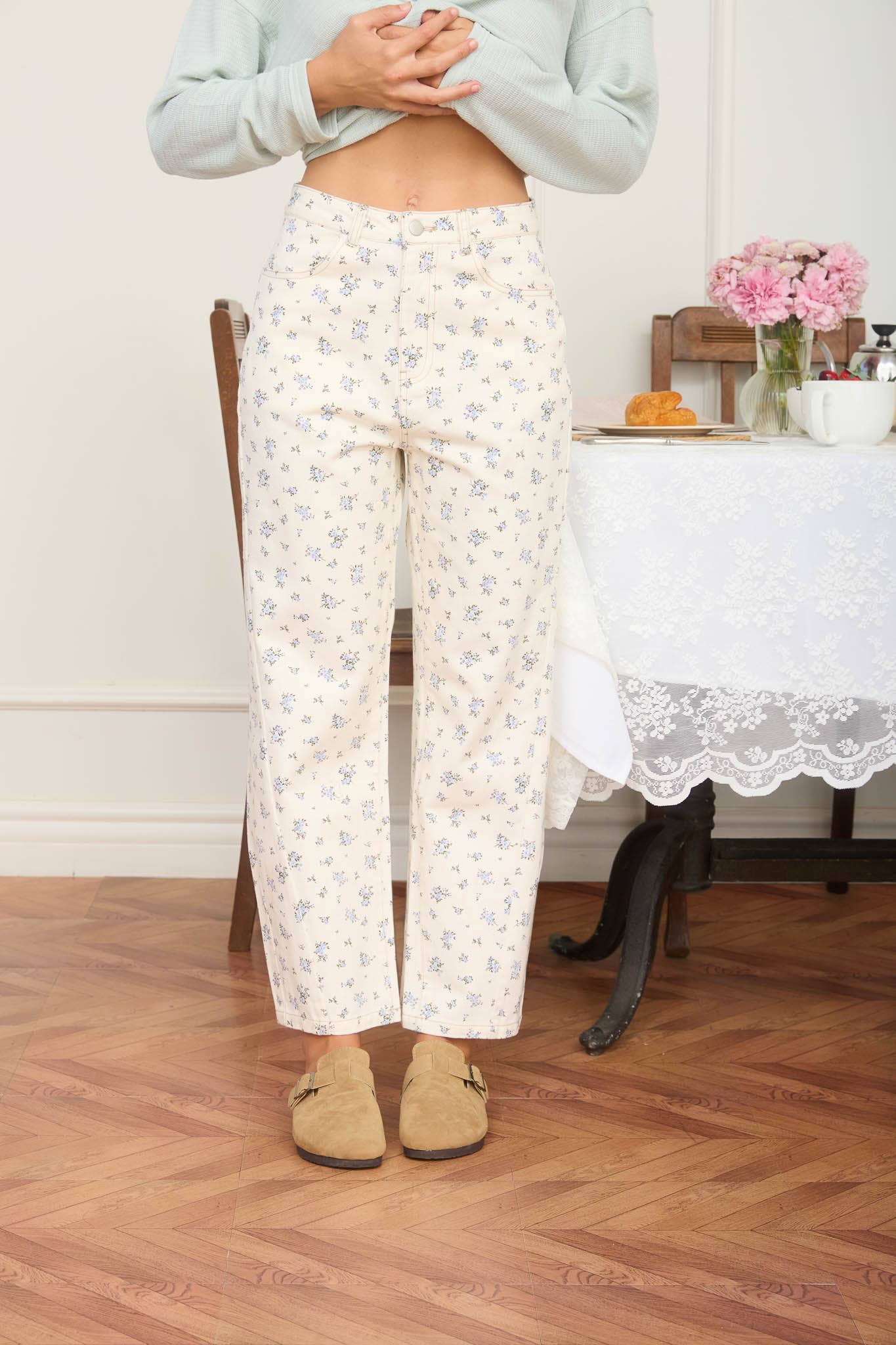BLU PEPPER - FLORAL DENIM PATTERN JEANS - 926 West