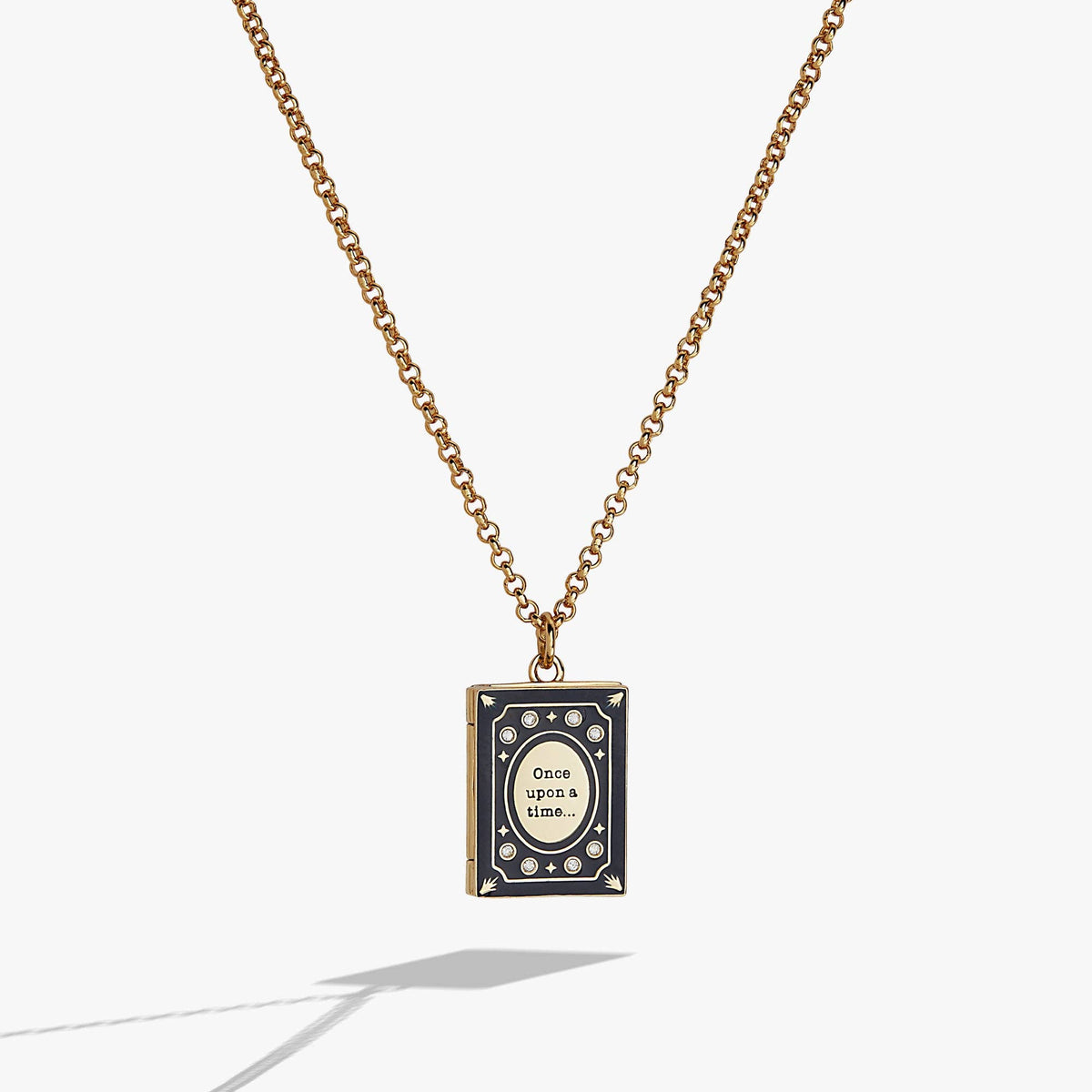 Alex & Ani 'A Reader Lives A Thousand Lives' Book Club Locket Pendant