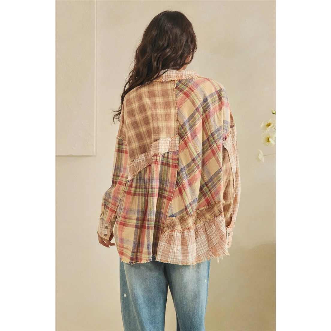 Oli & Hail Patchwork Flannel Buttondown Shirt