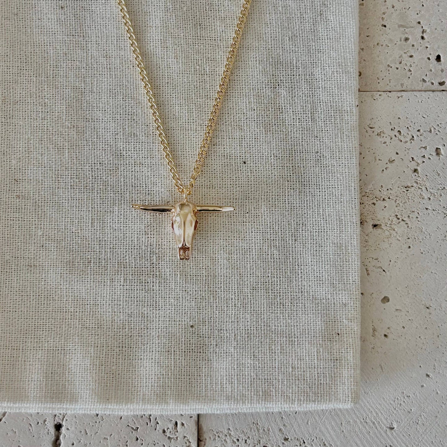 Buffalo Skull Pendant Necklace | Cowgirl Charm Jewelry